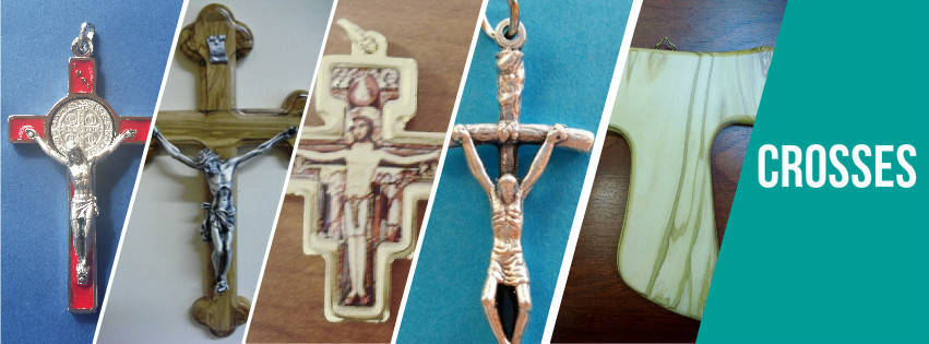 Crosses and crucifixes made in Italy. Wholesale prices