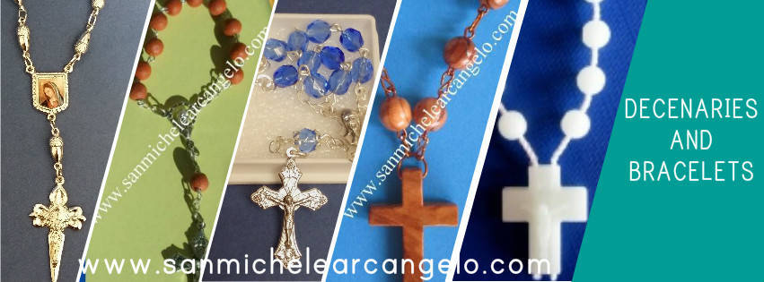 Made in Italy Catholic religious bracelets and decenaries